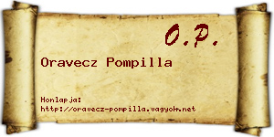 Oravecz Pompilla névjegykártya
